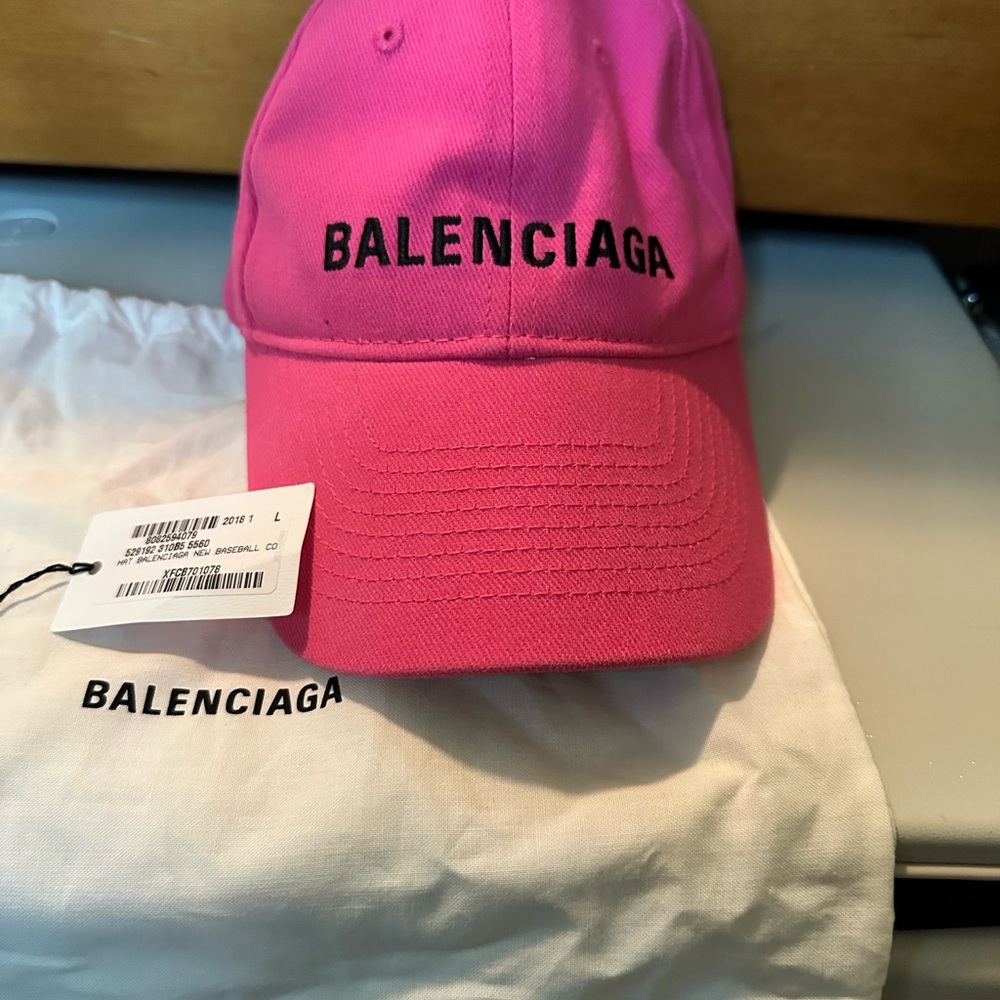 Balenciaga Vibrant Pink Baseball Cap